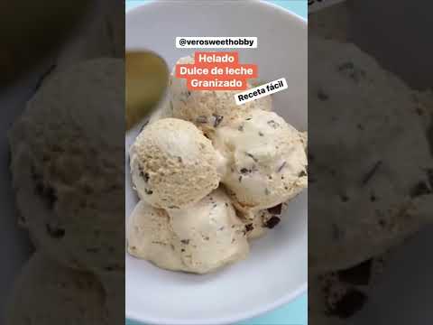 Receta: helado dulce de leche delicioso!!! #shorts #reposteria #receta #helado #icecream