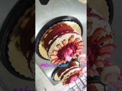 Red Velvet Naked Cake!!👩‍🍳🍀💯 #chef #cocina #parati #receta #viral #shorts #youtubeshorts #cakes #fyp