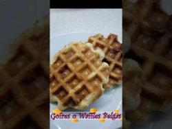 #shorts Gofres o Waffles Belgas, los auténticos #receta #recipe #short #sort #tasty #gofres #waffles