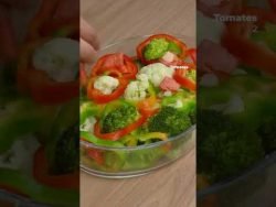 VERDURAS AL HORNO #shorts #receta #comida #recetasencilla