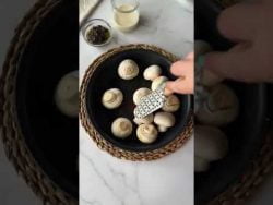 CHAMPIÑONES TRUFADOS #short #recetas #shorts #receta