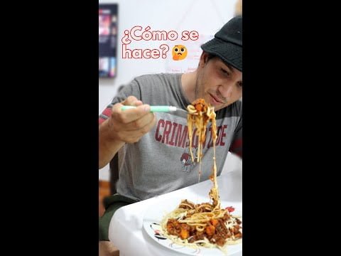 CÓMO HACER ESPAGUETI CON CARNE MOLIDA🇮🇹🍝🤌 #shorts #fácil #receta #shortsvideo