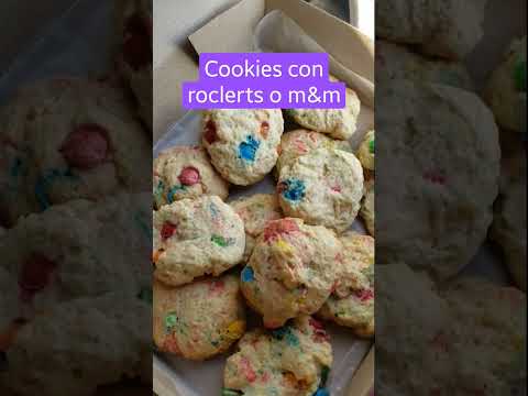 cookies de #roclerts 🌈 #receta #recetafacil #shorts