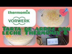 ⭐ Tarta de arroz con leche con Thermomix TM6, receta.