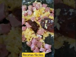 esa #receta que te saca de apuros #arroz #salchichas #shorts