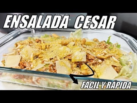 🌟​ ENSALADA CESAR 🥬​🧀​ | La receta MÁS FÁCIL y RÁPIDA para este VERANO ☀️