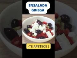 🔴Mira qué fácil!! Deliciosa Ensalada Griega!!✅ #receta