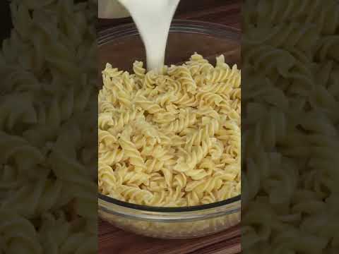 FÍDEOS CREMOSO DE HORNO #shorts #receta #cocina #comida