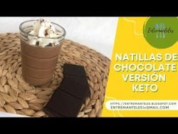 NATILLAS DE CHOCOLATE VERSIÓN KETO, CON THERMOMIX