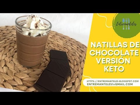 NATILLAS DE CHOCOLATE VERSIÓN KETO, CON THERMOMIX