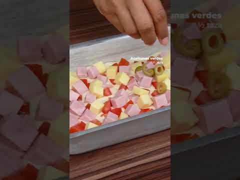 PASTEL RELLENO #shorts #receta #cocina #comida