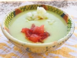 Sopa fría de calabacín y brócoli