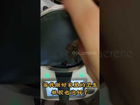 Thermomix tips 泡发桃胶 美善品小贴士