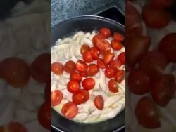 Unas ricas papas doradas con pollo #receta #food #papas #pollo