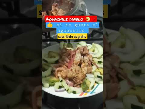 vídeo completo en mi canal (link en los comentarios) #receta #aguachile  #camarones | recetástico