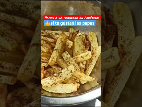 vídeo completo en mi canal (link en los comentarios) #receta #papasalafrancesa #airfryer #shorts