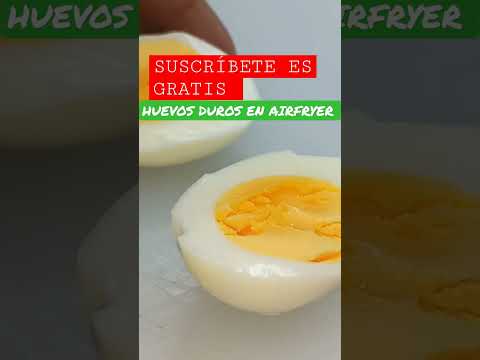 VÍDEO COMPLETO EN MI CANAL SALUDOS Y BENDICIONES #receta #huevoscocidos #airfryer
