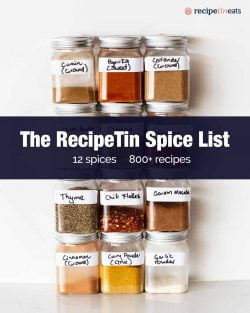12 especias para más de 800 recetas