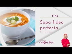86 – Sopa de fideo Thermomix. Tip básico para que no se "bata"