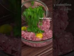 ALBÓNDIGAS CON QUESO #shorts #receta #cocina
