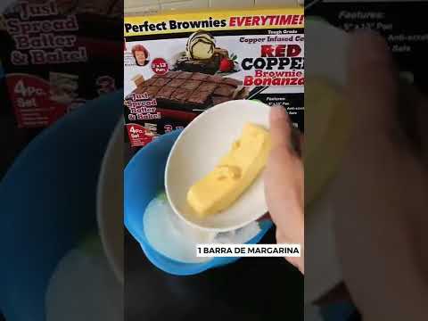 ¡Brownies en un 2×3! #shorts #cocina #receta #hornear #short
