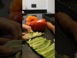 Como cortar un #pimiento #morron #receta #cocina #vegetal #verdura #tutorial #saludable
