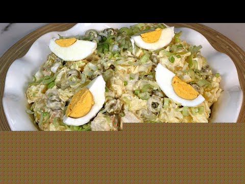 ENSALADA DE PATATAS CON POLLO AL ESTILO ALEMÁN – Loli Domínguez – Recetas – Paso a paso – Tutorial.