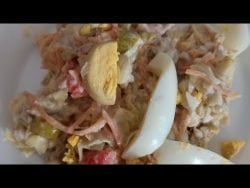 Ensaladilla de alcachofas, fácil y rico con Thermomix