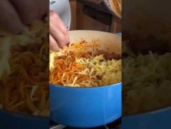 Espagueti con Chorizo y Queso #receta #pasta #chorizo #queso