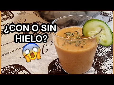 🍅Como se hace el GAZPACHO ANDALUZ con Monsieur Cuisine, Thermomix, Mambo…