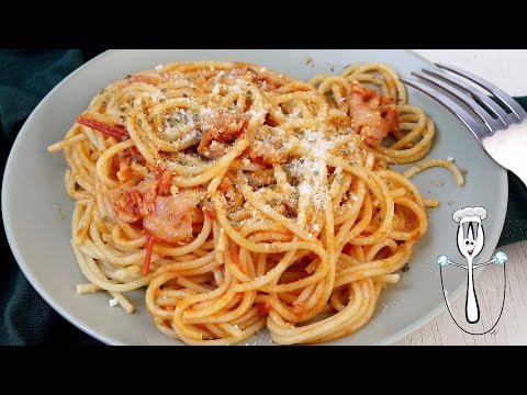 🍝RIQUÍSIMOS los ESPAGUETIS a la AMATRICIANA en Thermomix🍝 | Receta fácil de pasta en robot de cocina