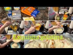 FACIL Y DELICIOSA GELATINA DE PIÑA 🍍 Y ZANAHORIA 🥕 #viral #motivate #vlog #receta #youtube #foodie