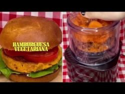 hamburguesas vegetarianas con la picadora 1,2,3 de moulinex 💕#receta #parati