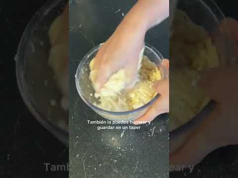 Masa base para tus postres #shorts #receta #crumble