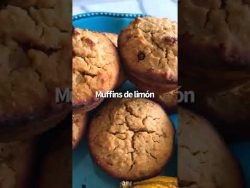Muffins de limón RÁPIDOS Y FÁCILES DE HACER 🍋 #shorts #receta #recetafacil #shortvideo #muffin