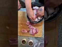 Panceta en la freidora de aire #recetas #receta #airfryer