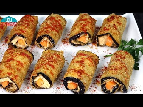 ROLLITOS DE BERENJENA AL ESTILO TURCO, RECETA FÁCIL PARA SORPRENDER A TUS INVITADOS – Loli Domínguez