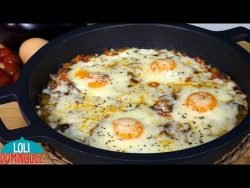 SARTÉN DE BERENJENAS Y HUEVOS, RECETA SALUDABLE, FÁCIL, RÁPIDA Y DELICIOSA – Loli Domínguez