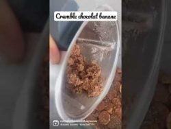 #thermomix Crumble chocolat banane￼￼￼
