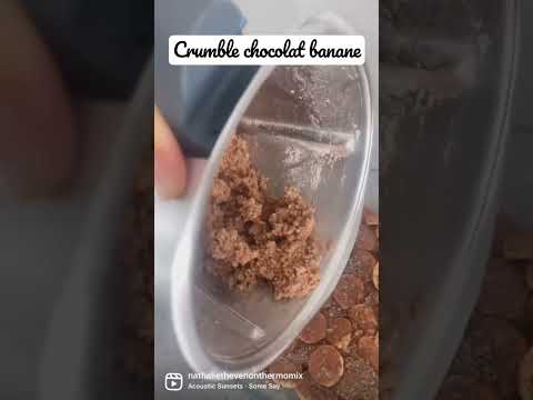#thermomix Crumble chocolat banane￼￼￼