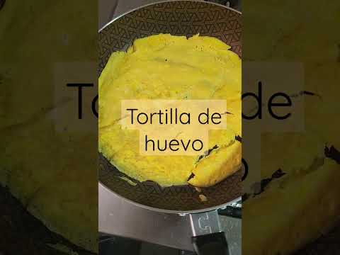 Tortilla de huevos , desayuno fácil,. nutritivo y delicioso. #receta #desayuno