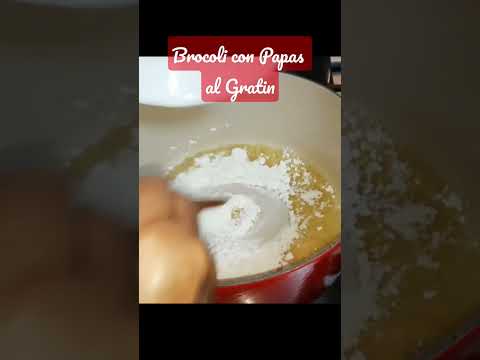 Brocoli con Papas al Gratin al Horno. Receta Completa en mi canal 🥦🥔🧀 #receta