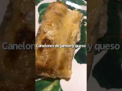 CANELONES de JAMON y QUESO 🍝 – RECETA RIQUISIMA #shorts #shortvideo #receta #recetafacil # ...