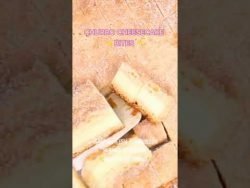 CHURRO CHEESECAKE BITES ✨🙌🏻🤤 #receta #churro #cheesecake #short #pastelera #repostería