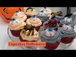 CUPCAKES HALLOWEEN en Monsieur Cuisine Connect/ thermomix/ Mambo- Postres Terroríficos