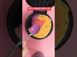 Espera al final 🫠🫣 #waffle #receta #shorts
