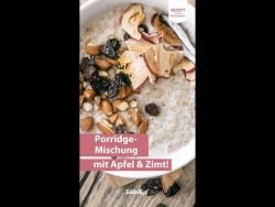 😍🍁 Porridge-Mischung mit Apfel und Zimt | Thermomix® Rezept