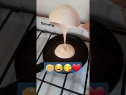 🥞🤤 DESAYUNO EN MINUTOS 3 ingredientes #receta #cocina #breakfast #shorts #viral @Solesito vlogs