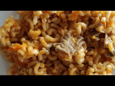 Fideuá de setas y gambas, fácil y rico con Thermomix