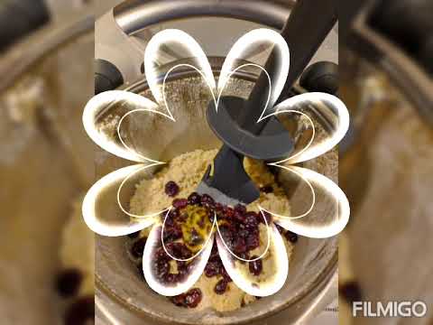Galletas de naranja y arándanos con Thermomix